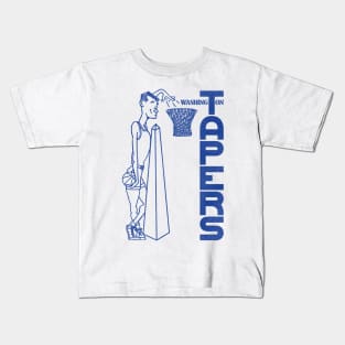 Defunct Washington Tapers Basketball Team Kids T-Shirt